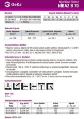 GEKA Nikel Bazlı Elektrot - NIBAZ B 70