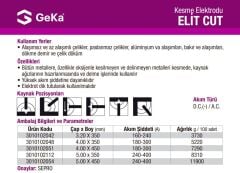 GEKA ELIT CUT KESME ELEKTROT
