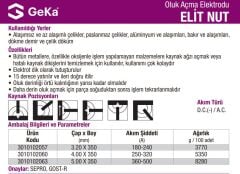 GEKA ELIT NUT OLUK AÇMA ELEKTROT