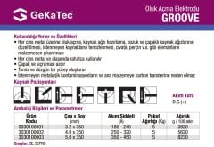 GEKATEC GROOVE Oluk Açma Elektrodu