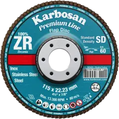 Karbosan Premium Line Flap Disk ZR 125x22.23 mm (10 Adet)