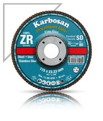 Karbosan Premium Line Flap Disk ZR 115x22.23 mm (10 Adet)