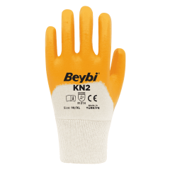 Beybi Kn2 Sarı Nitril İş Eldiveni 10 Beden 1 koli (288çift)