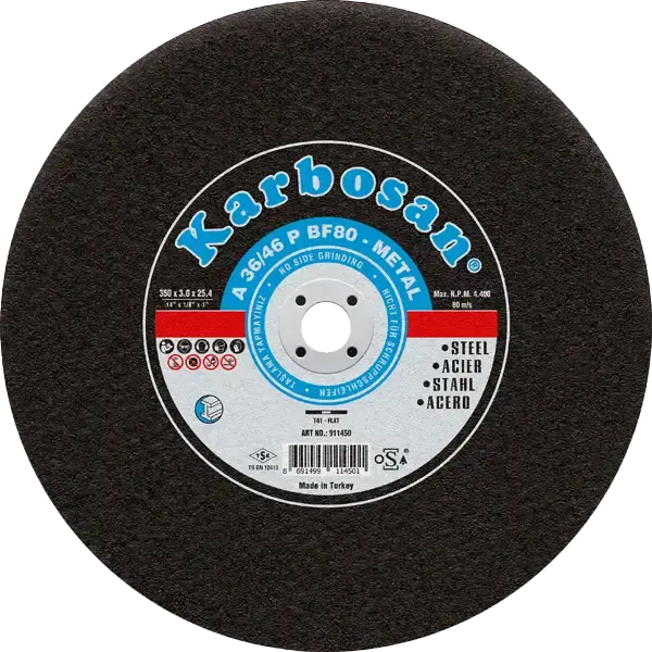 Karbosan Metal Sabit Tezgah Kesme Diskleri