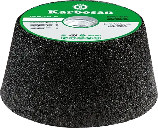 Karbosan Konik Çanak Taşlama Taşı