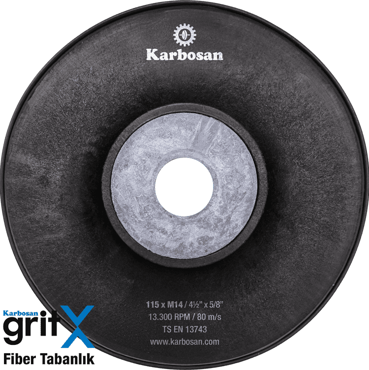 Karbosan GriteX Fiber Diskler GriteX Fiber Tabanlık 115 mm