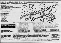 Thermal Dynamics 7-8910 Plasma Cutting Guide Kit - 1TORCH CİRCLE CUT GUİDE DELUXE