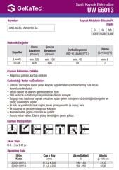 Sualtı Kaynak Elektrodu - UW E6013